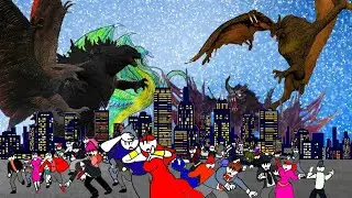 🌪🔥Godzilla Y Rodan Quetzalcoatl Contra los dos Camazotz (2/2)