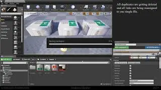 Remove Duplicates in UE4 - Editor Scripting
