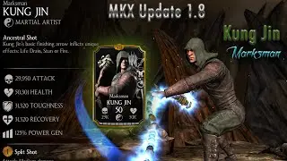 Kung Jin Marksman Review+Gameplay:Update 1.8 Mortal kombat x Android/ios
