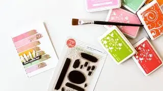 Gold Foiled Dry Brush Strokes - Essentials By Ellen November 2017 Release