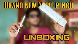 New Apple Pencil unboxing || digital drawing with apple pencil  😍 #apple #pencil #unboxing #drawing
