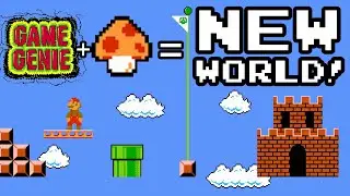 Parallel Universe in Super Mario Bros! (Gary's Game Genie SUPER Code!)