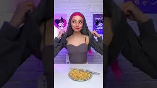 Noodles FOOD HACK! How To Eat With Long Hair? 🍜✨By 123 GO! House