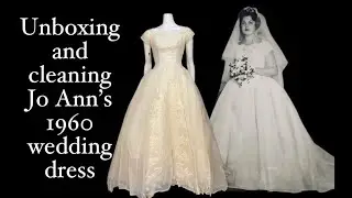 A silk organza wedding dress from Neiman Marcus in 1960 gets a gentle cleaning to freshen