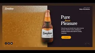 Brewery Website Slider Template || Slider Revolution 6