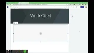 Inserting a Work Cited Page on a Google Site