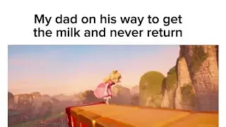 My dad on his way to get the milk and never return