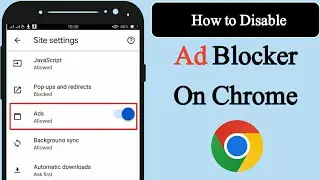 How to disable ad blocker in google chrome