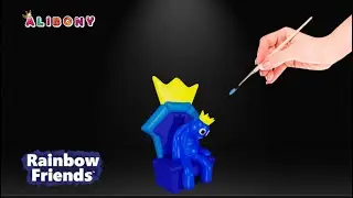 Blue Sleeping in his Throne  ||  Rainbow Friends with clay😱…