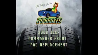 2008 Jeep Commander front brake pad replacement. Brake repair near Goshen Ohio