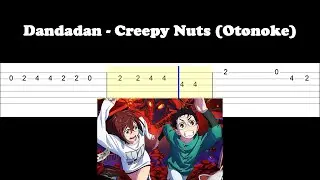 Dandadan - Creepy Nuts (Otonoke) (Easy Guitar Tabs Tutorial)