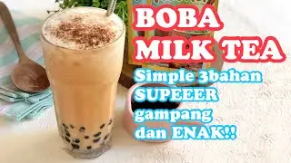 BOBA MILK TEA rumahan rasa cafe. Super praktis n enak❤️