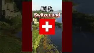 The Top 10 SAFEST Countries Around the World 🌎⛑ #geography #shorts