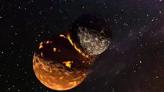 Oddly Satisfying Planet explosion using BLENDER animation.