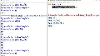 Python Variable length Arguments