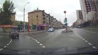 Чуть не сбил ребенка в Красноярске