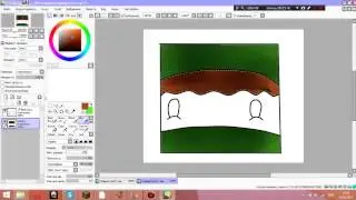 Как сделать аватарку шапку для своего канала на ютуб в программе Paint Tool Sai // SunnyBird2003
