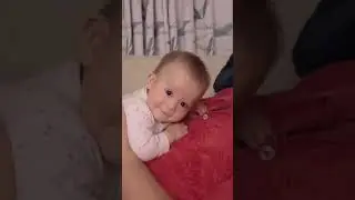 Baby and daddy playing