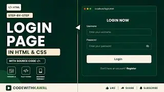 How to Make a Login Page in HTML & CSS | Easy Project