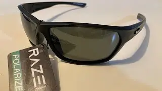 RAZE Eyewear Sunglasses J Frame Flat Black Polarized Green Lens 20151 - V24