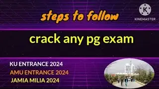 Tips for pg entrance 2024 || KU entrance 2024 || AMU entrance 2024 || All Universities entrance 2024