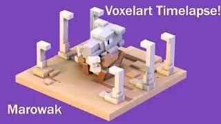 Marowak - Voxelart Timelapse!