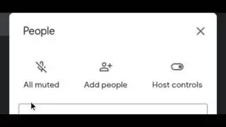How to Mute ALL in Google Meet