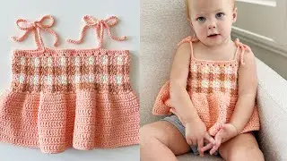 How to crochet the Gingham Swing Top