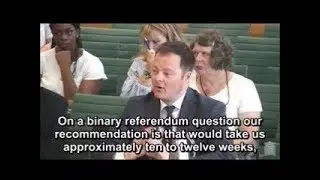 Brexit: How long to prepare a referendum?