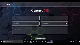 How To Make A Contact Us Page In 4 Minutes | How To Make A Responsive Portfolio Website