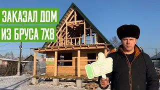 Дачный дом 7х8 из бруса 150х150 в Прокопьевске