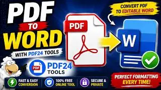 How to Convert PDF to Word with PDF24 Tools | Edit PDF Documents