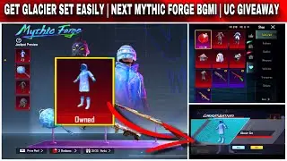GLACIER SET TRICK BGMI | BGMI NEXT MYTHIC FORGE ITEMS | HOW TO GET GLACIER SET BGMI