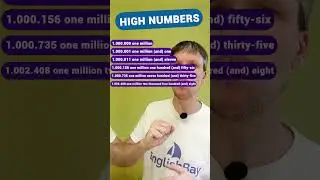 Números em Inglês a partir de 1 Milhão 