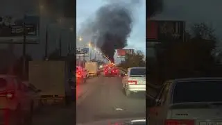 Не доброе утро, горящий автобус в спб 