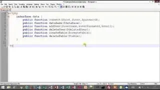 Tutorial 11 - PHP - Building a database object that implements an Interface in OOP - Part 1