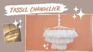 Diy Tassel Chandelier - Fitting Lampu Gantung✨ #TasselChandelier #DiyTasselChandelier #FittingLampu