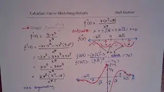 Calculus Curve Sketching Rational Function MCV4U