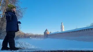 Прогулка и парад, в честь освобождения Новгорода. Первое видео 2024 года