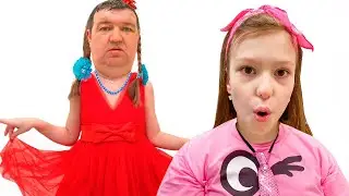 Мария и папа шутят и копируют друг друга