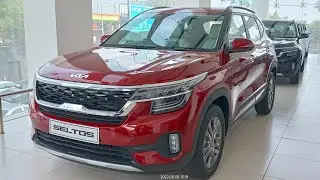 2022 New Update Kia Seltos HTX Model 2022 Intense Red | seltos htx price features review