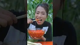 ASMR MUKBANG LEMONGRASS WITH SALT AND CHILI SAUCE