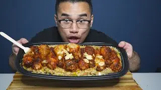 EATING COSTCO CHICKEN AND RICE BY MYSELF