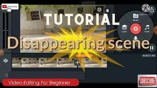 Disappearing Tutorial, How to edit video, disappearing scene #kinemaster #disappear #videotutorial