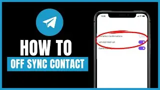 How to disable sync contact on telegram
