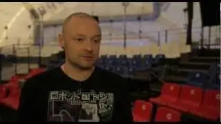 Марк Горобец на съемках Ангел или Демон