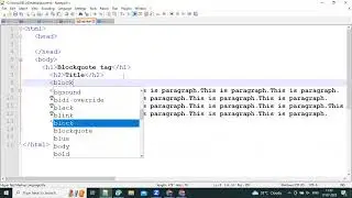 Blockquote tag in HTML | Blockquote tag