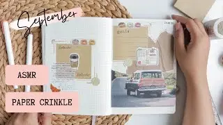 ASMR Bullet Journal Setup For September 2021, No Talking | My True Life