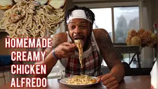 CHEF WILLY COOKING SHOW | Homemade Chicken Creamy Alfredo Pasta Recipe, Easy Dinner