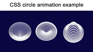 Circle Animation HTML & CSS | CSS 3D Wavy Circle Loader Animation Effects | Remake